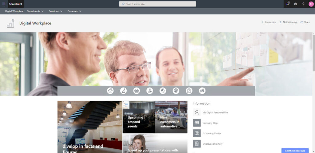 sharepoint intranet digital workplace